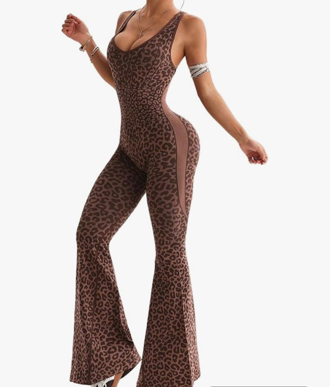 Skysculp leopardo cruzado en Marrón