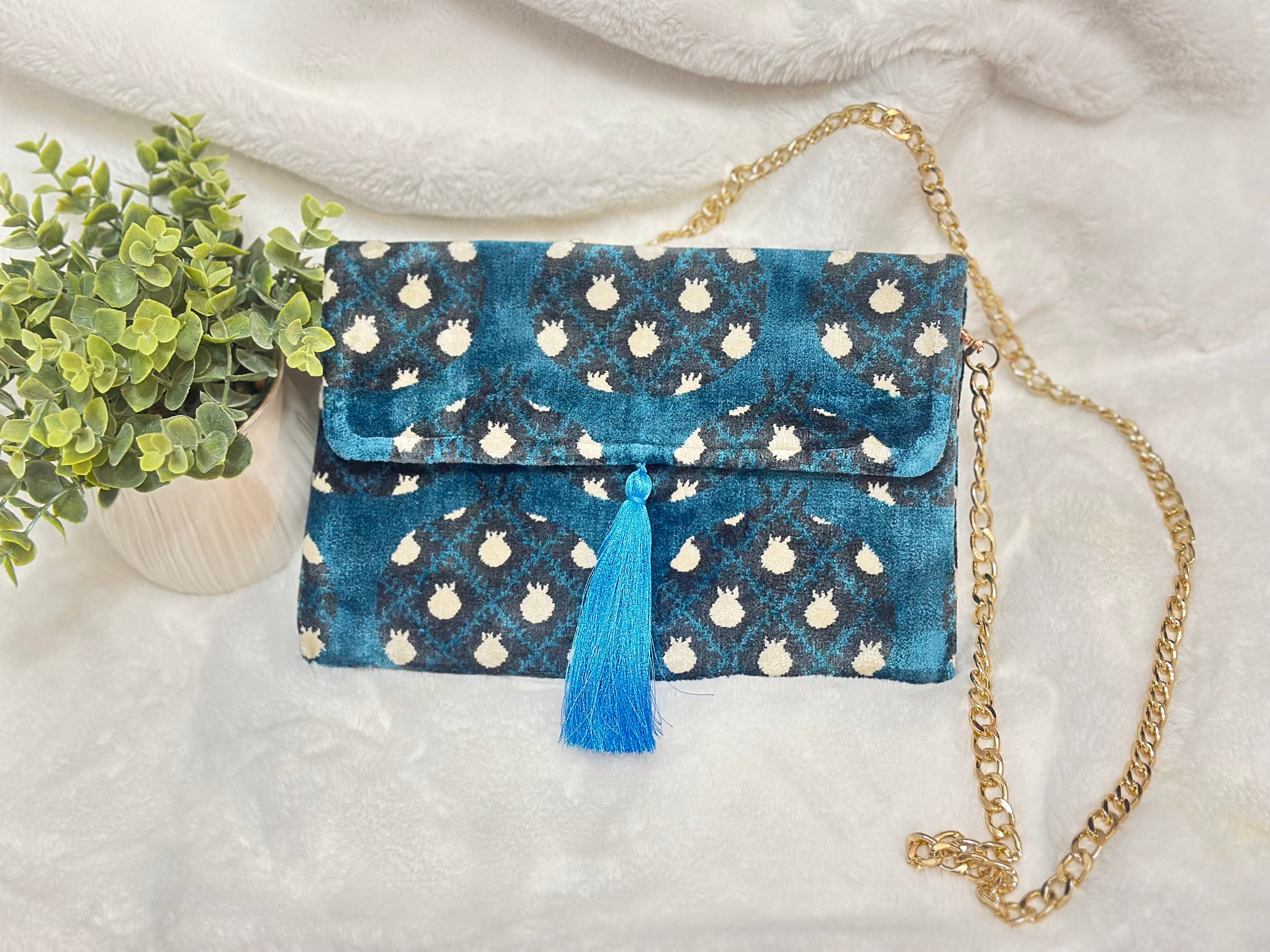 Ikat clutches & crossbody