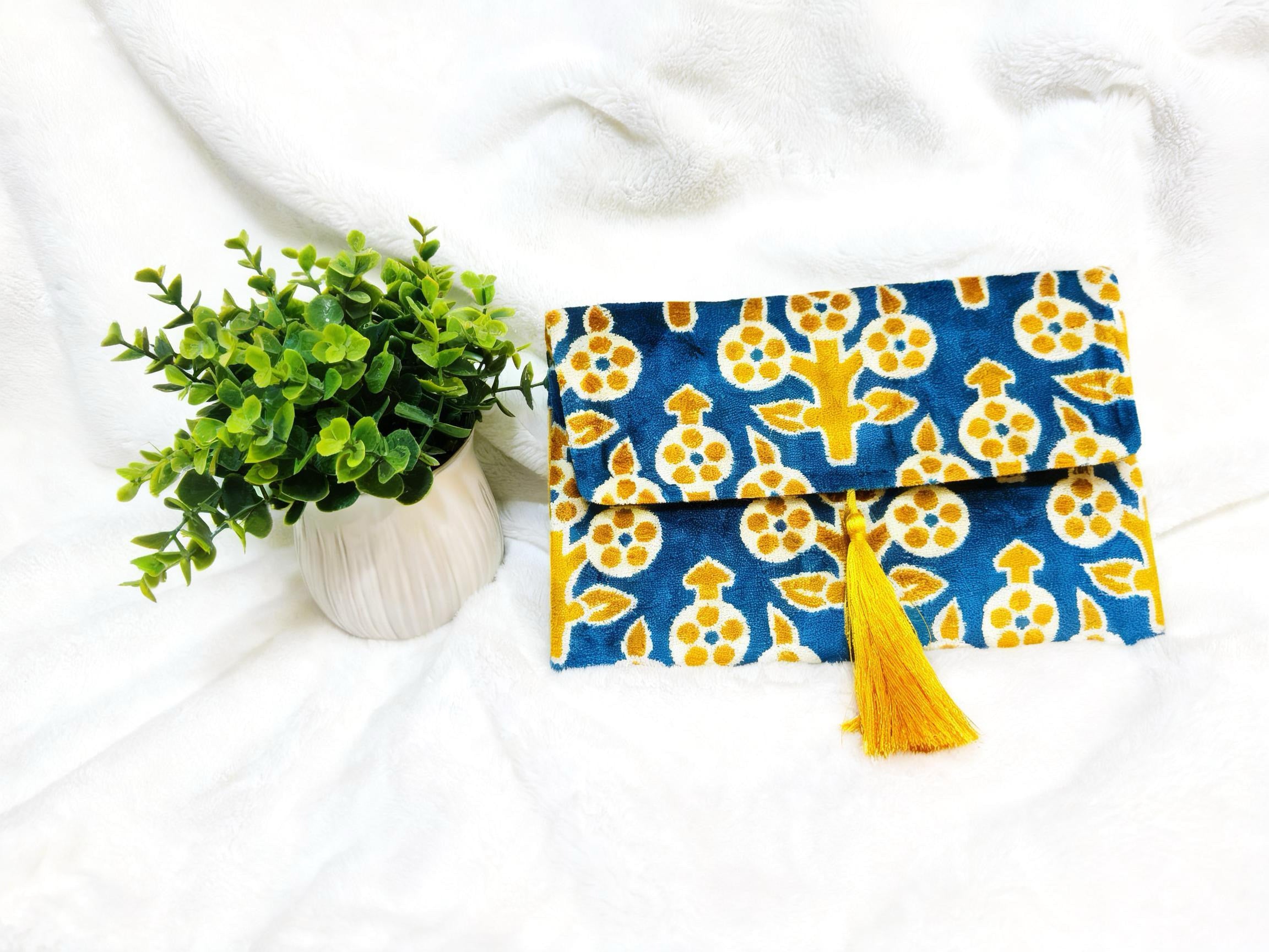 Ikat clutches & crossbody